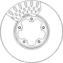 Disctech Brake Disc - Fits Ford - ABD3377 - Front Axle
