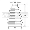 First Line Cv Joint Boot Kit Part No -FCB2296
