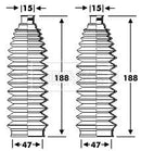 Borg & Beck Steering Gaiter Kit Part No -BSG3349