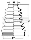 First Line Cv Joint Boot Kit Part No -FCB2831