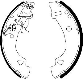 Mintex Brake Shoes fits -Fiat MFR385 (also fits other vehicles)