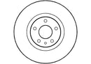 Disctech Brake Disc - Fits Alfa romeo - ABD2073 - Front Axle