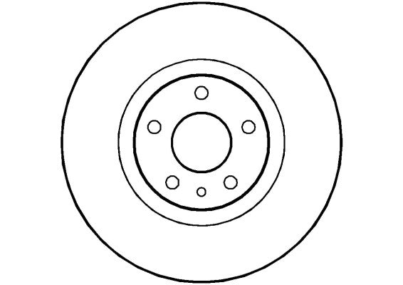 Disctech Brake Disc - Fits Alfa romeo - ABD2073 - Front Axle