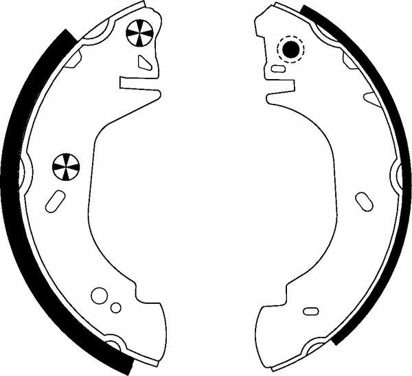 Mintex Brake Shoes fits -Opel Renault Vauxhall MFR492 (also fits other vehicles)