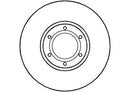 Disctech Brake Disc - Fits Daewoo, Nissan - ABD2691 - Front Axle