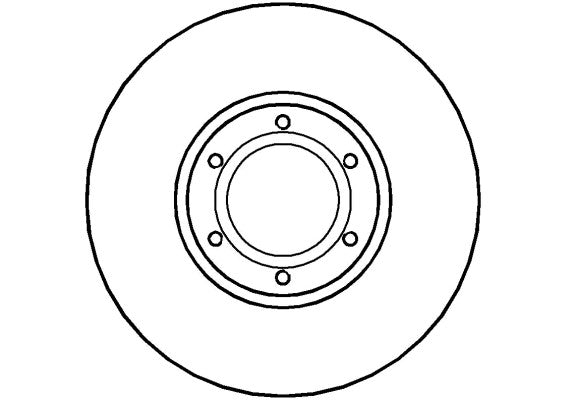 Disctech Brake Disc - Fits Daewoo, Nissan - ABD2691 - Front Axle