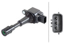 HELLA 5DA 358 057-491 Ignition Coil - 2-pin connector - Bolted