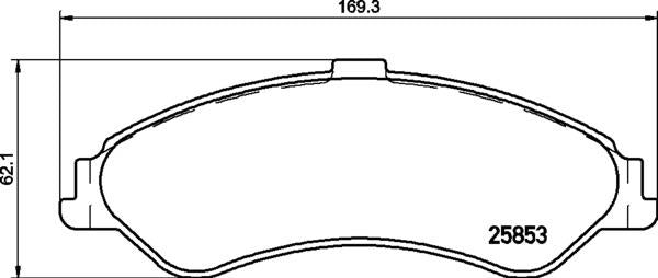 Mintex Brake Pad Set fits - MDB3329 (also fits other vehicles)