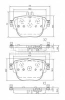 Borg & Beck Brake Pad Set Rear -BBP2673