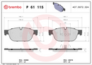 Brembo Brake Pad Set - P61115
