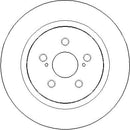 Disctech Brake Disc - Fits Lexus, Nissan - ABD3384 - Rear Axle