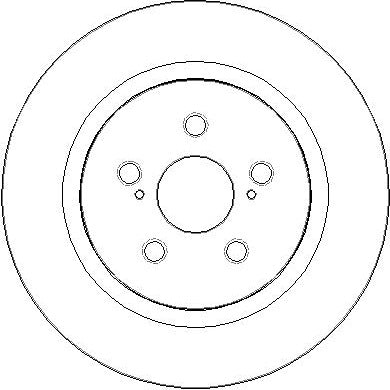 Disctech Brake Disc - Fits Lexus, Nissan - ABD3384 - Rear Axle