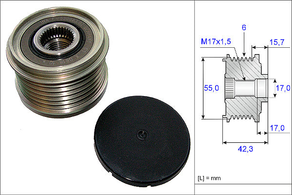INA Alternator Freewheel Clutch - Part No - 535015410