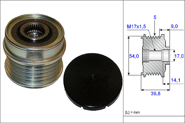 INA Alternator Freewheel Clutch - Part No - 535017110