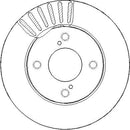 Disctech Brake Disc - Fits Suzuki - ABD3369 - Front Axle