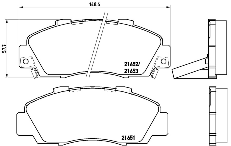 Brembo Brake Pad Set - P28026