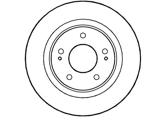 Disctech Brake Disc - Fits Mitsubishi, Suzuki - ABD2189 - Front Axle