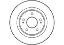Disctech Brake Disc - Fits Mitsubishi, Suzuki - ABD2189 - Front Axle