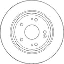 Disctech Brake Disc - Fits Honda, Vw - ABD3309 - Rear Axle