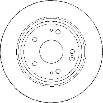 Disctech Brake Disc - Fits Honda, Vw - ABD3309 - Rear Axle
