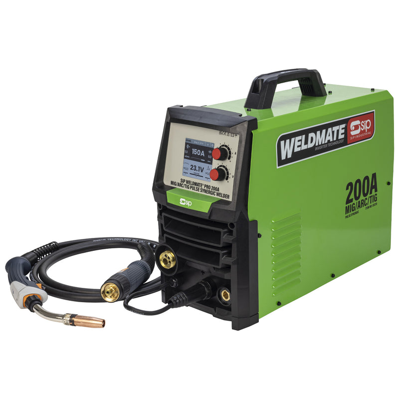 SIP WELDMATE® PRO 200A MIG/ARC/TIG Pulse Synergic Welder