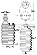First Line Steering Gaiter Kit Part No -FSG3218