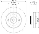 Mintex Brake Discs fits -Citroën Peugeot V275:5 MDC1860 (also fits other vehicles)