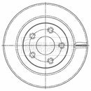 Borg & Beck Brake Disc Single Part No -BBD6180S