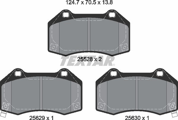 Textar Brake Pad Set - 2552803