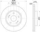 Mintex Brake Discs fits -Suzuki V297:6 MDC2179 (also fits other vehicles)