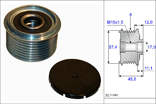 INA Alternator Freewheel Clutch - Part No - 535006910