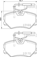 Mintex Brake Pad Set fits -Citroën Peugeot MDB1869 (also fits other vehicles)