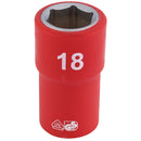 Draper Expert 18mm VDE 1/2" Insul. Socket - 31869