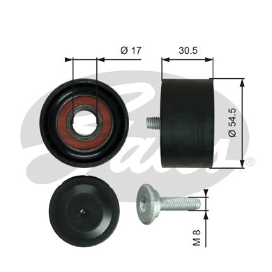 Gates DriveAlign Idler Pulley - T36375