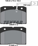 Textar Brake Pad Set - 2904101