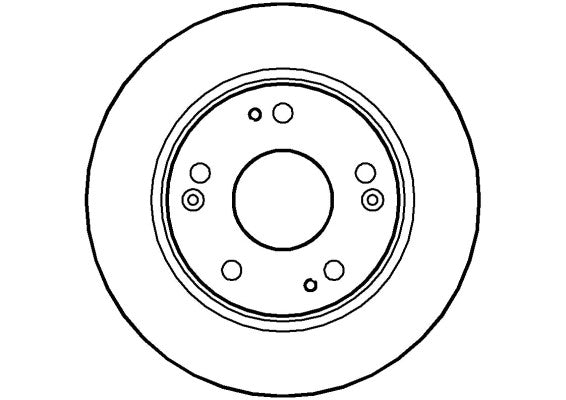 Disctech Brake Disc - Fits Honda, Hyundai - ABD2109 - Rear Axle