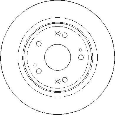 Disctech Brake Disc - Fits Honda - ABD2204 - Rear Axle