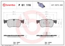 Brembo Brake Pad Set - P61116