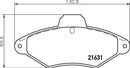 Mintex Brake Pad Set fits -Citroën MDB1629 (also fits other vehicles)