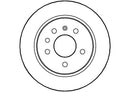 Disctech Brake Disc - Fits Hyundai, Opel - ABD2889 - Rear Axle