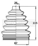 First Line Cv Joint Boot Kit Part No -FCB6138