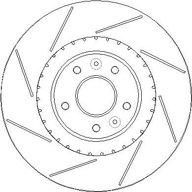 Disctech Brake Disc - Fits Renault, Volvo - ABD3817 - Front Axle