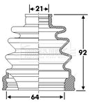 Borg & Beck Cv Joint Boot Kit Part No -BCB6273