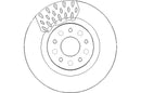 Disctech Brake Disc - Fits Alfa romeo, Audi - ABD3026 - Rear Axle