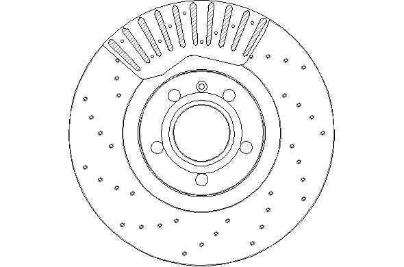 Disctech Brake Disc - Fits Audi, Hyundai - ABD3217 - Front Axle