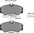 Textar Brake Pad Set - 2120501