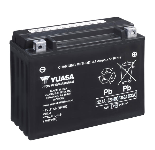 Yuasa YTX24HL-BS (CP) 12V High Performance MF VRLA Motorcycle Battery