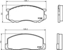 Mintex Brake Pad Set fits -Toyota MDB2602 (also fits other vehicles)