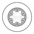 Borg & Beck Brake Disc Pair Part No -BBD5046