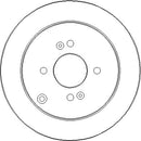 Disctech Brake Disc - Fits Hyundai, Jeep - ABD2200 - Rear Axle